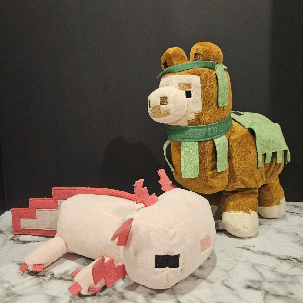 Minecraft Plush Bundle‎ – Axolotl & Llama (Mojang)